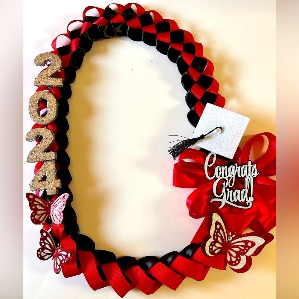 Graduation leis, Money Lei custom-made designed in all colors & themes